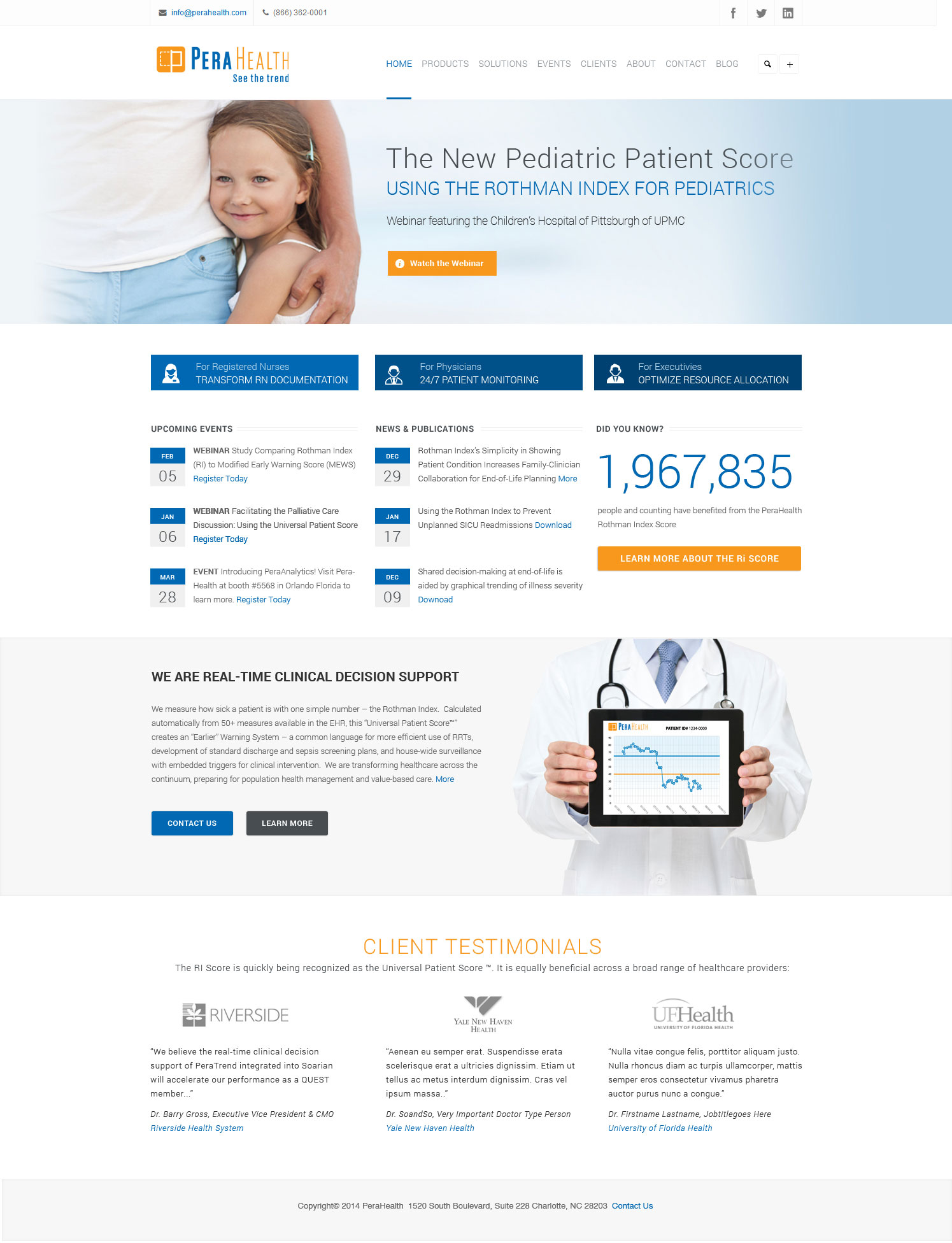 Twig portfolio project - PeraHealth