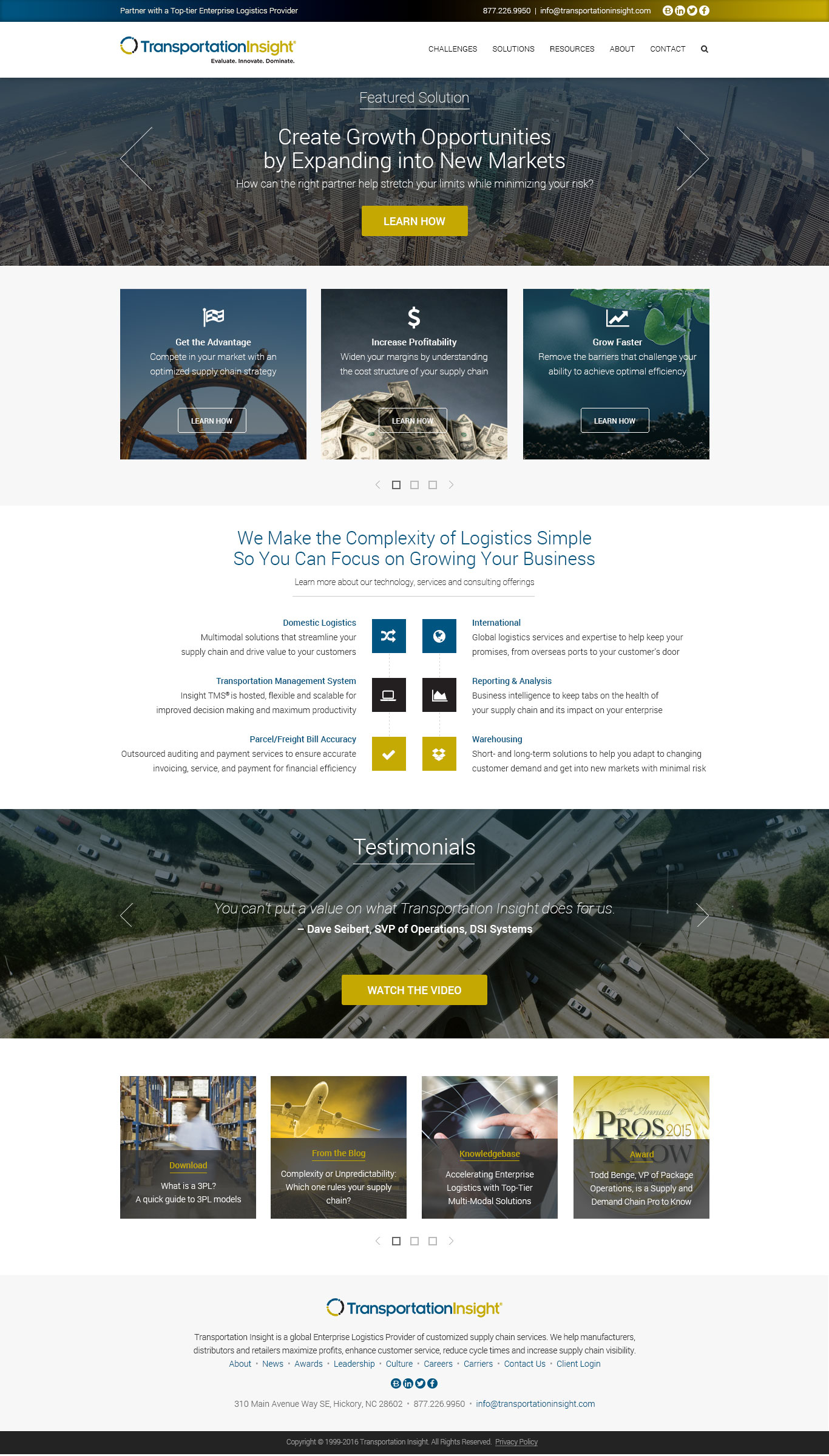 Twig portfolio project - Transportation Insight
