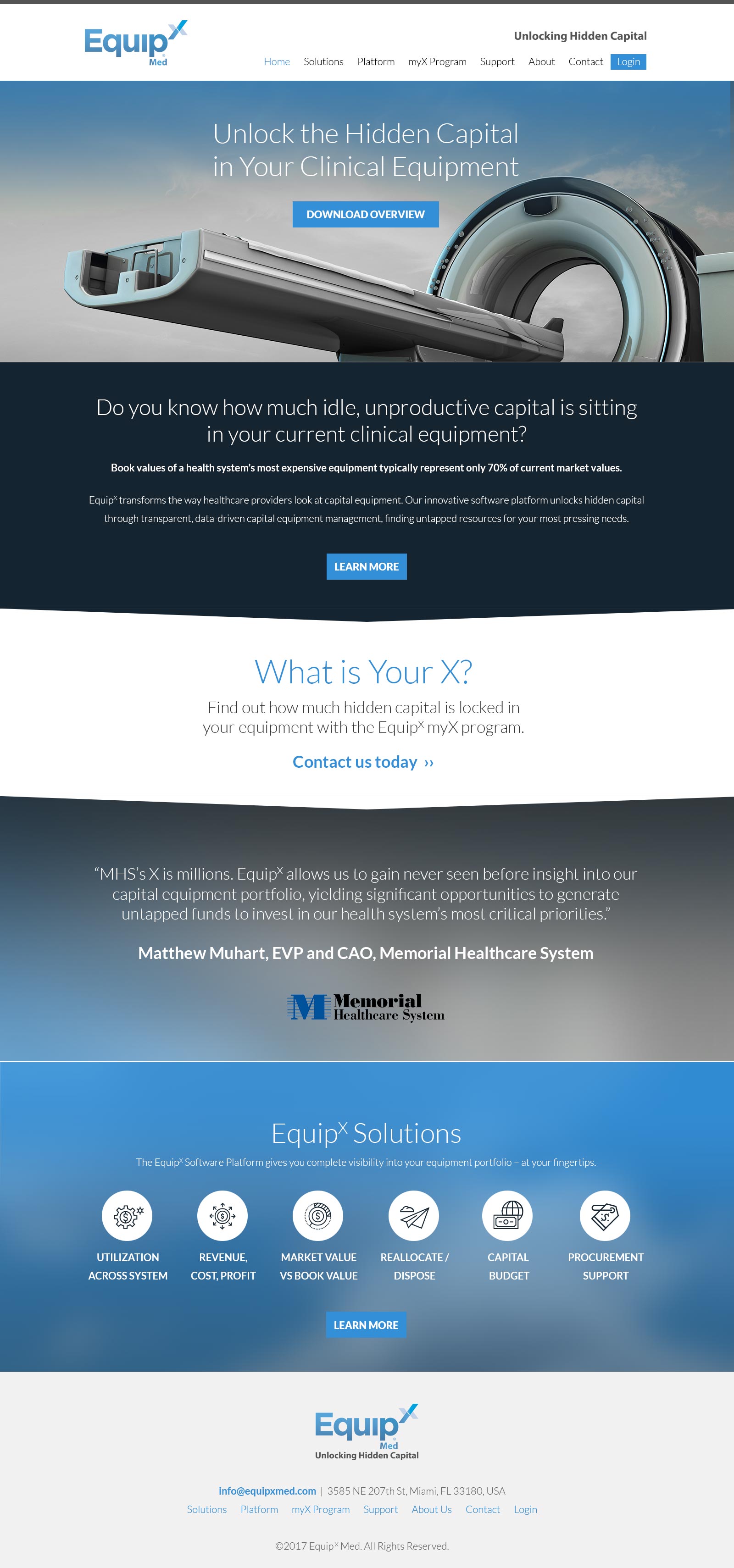 Twig portfolio project - EquipX Med