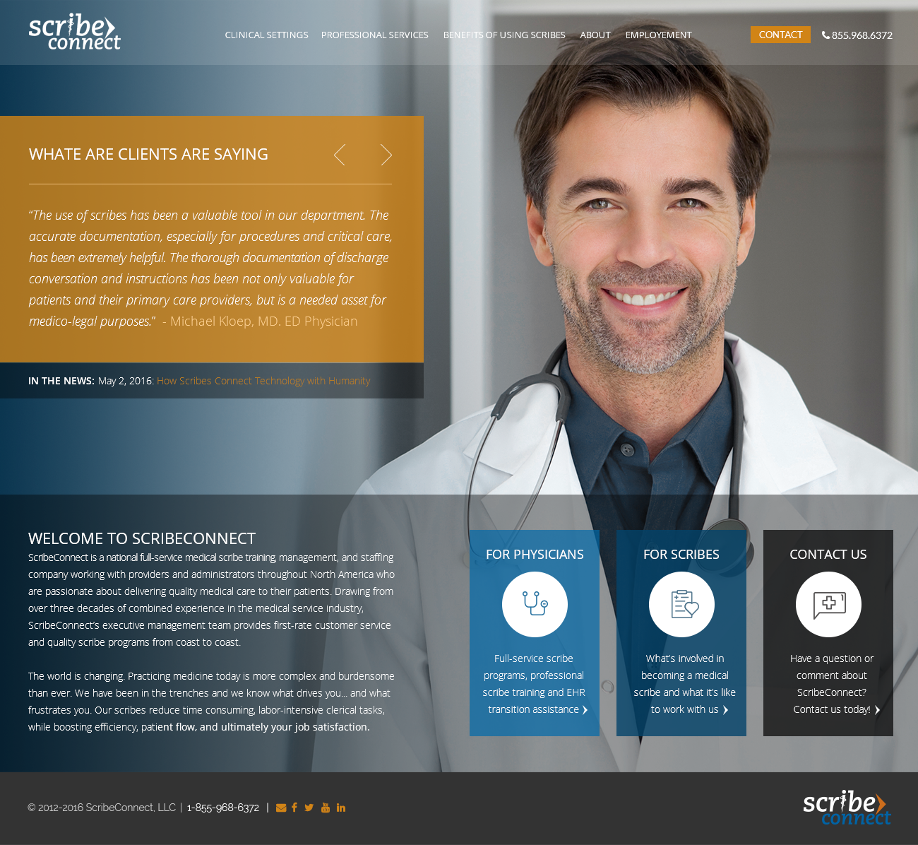 Twig Interactive Portfolio - ScribeConnect