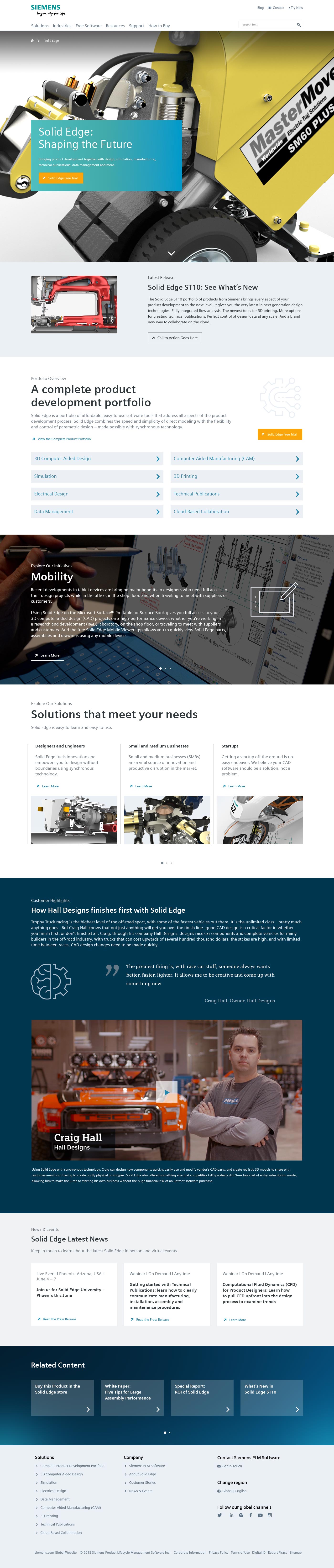 Portfolio: Siemens Solid Edge