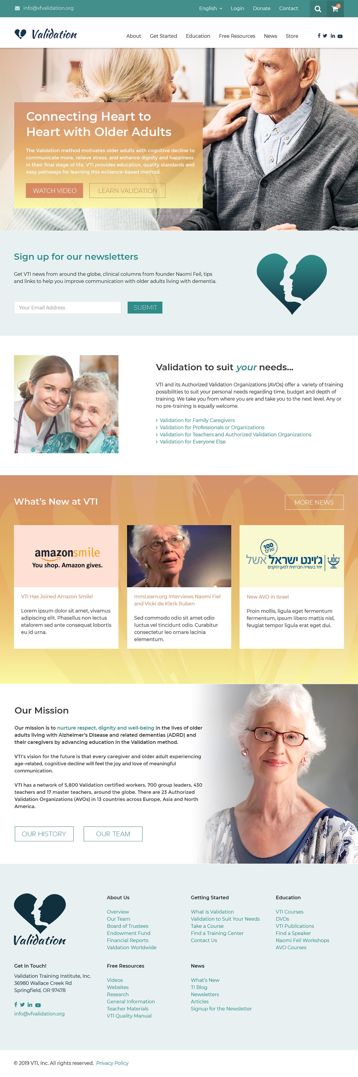 Validation Training Institiute (Homepage)
